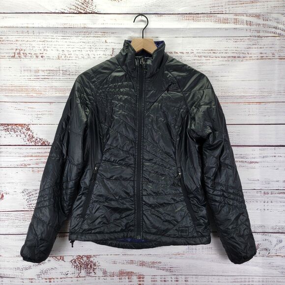REI Co-op REVELCLOUD Women S Puffer Jacket Lightweight Packable Full Zip Black - Picture 1 of 12